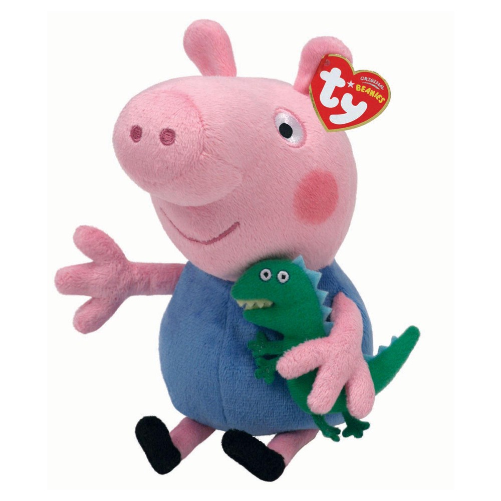 Peppa Pig George Beanie Baby 15 cm - TY - Fox and Lantern