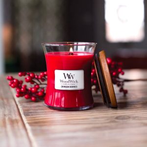 WoodWick Crimson Berries Medium Hourglass Candle, 275g
