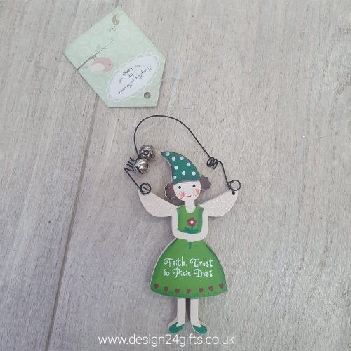 'Faith Trust and Pixie Dust' Small Woodland Fairy Hanging Plaque - Langs