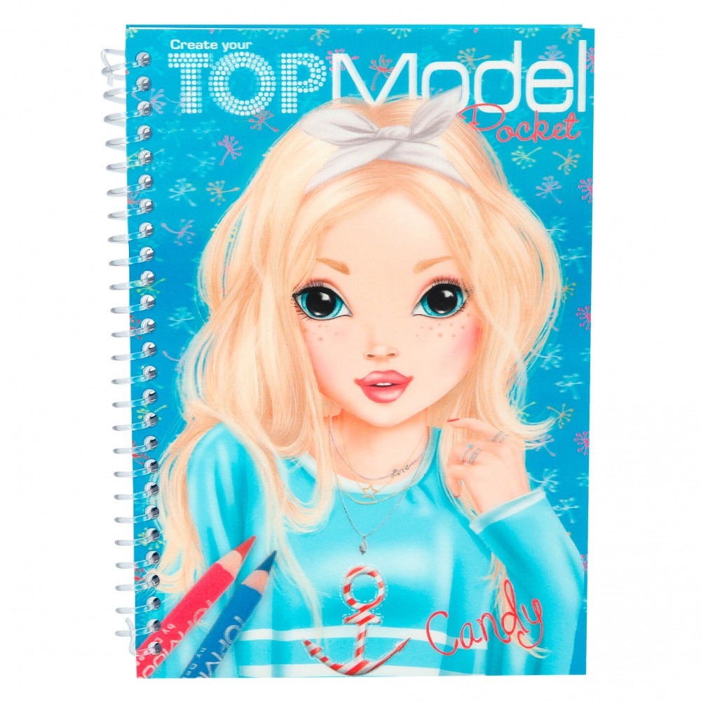 Depesche TOPModel Pocket Colouring Book 120 Pages with Stickers