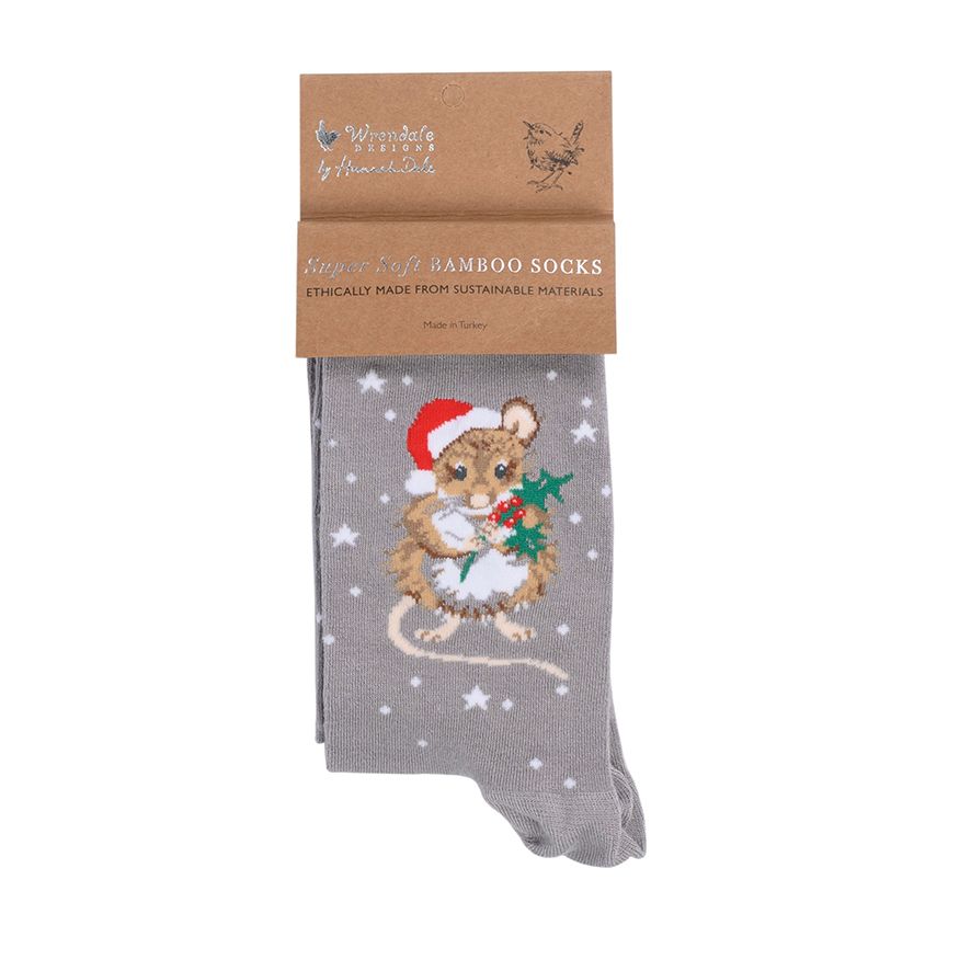 'Christmouse’ Mouse Socks - Wrendale Designs